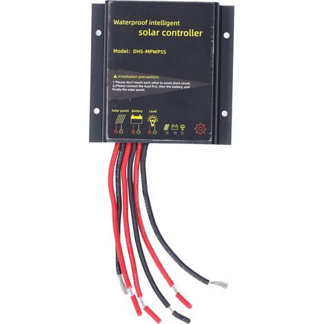 Contrôleur solaire intelligent étanche MPPT, régulateur de Protection de charge de batterie 12V 10A DHSMPWP5S (1/5)
