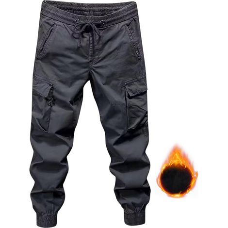 Pantalon Travail Homme Coton, Pantalon Travail Homme Ete Cargo Large Jogging A Bande Short De avec Cordon De Serrage - avec Poches - Aéré Sport Extérieur (1/5)