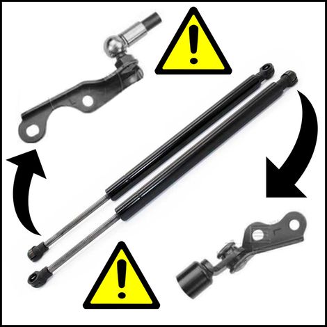 Pistoni pistoncini baule posteriore con le staffe toyota yaris attenzione (1/4)
