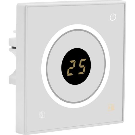 Thermostat de Programmation hebdomadaire numérique LCD, HS-S502, 230VAC 3Amp, Travail 7 Jours, Blanc, pour régulateur de température de Chauffage au Sol Radiant (1/5)