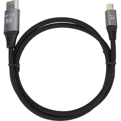 Mini DisplayPort auf DisplayPort 1.4 Adapter, 8K High Definition Kabel, 1 Meter (3,3 Fuß) lang, für Mini DP Anschluss. (1/5)