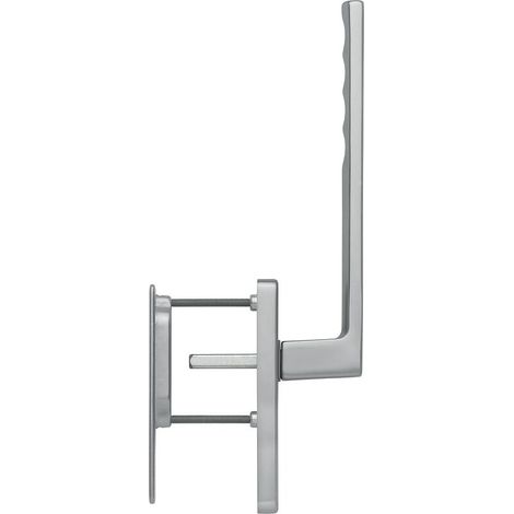 Hoppe – Poignée de fenêtre Toulon à cuvette pour châssis coulissant à levage – Finition inox – Garniture aluminium – Entraxe 80mm