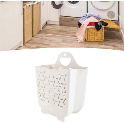 Paniers à linge suspendu (PVC) + Foldable + Hanging Basket XL noir + 1 sticker inclus (1/5)