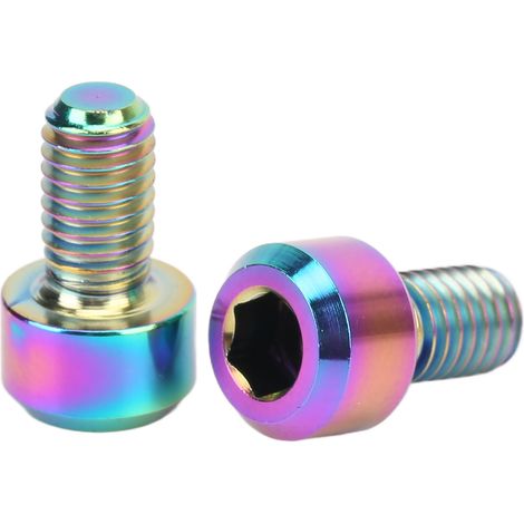 2 vis M5 9mm en titane colorées pour dérailleur vélo avant arrière, lot de 2 (1/5)
