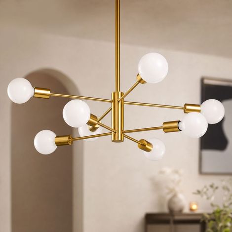 Lustre Magique Design Moderne Fer Diamètre 72cm Hauteur Réglable E27 pour Salon Salle à Manger Chambre Style Industriel Élégant (1/4)