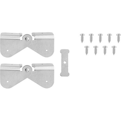 Paquete de 4 bisagras con cremallera para extensión de canalón, bisagra de extensión de canalón compatible con canalones rectangulares o cuadrados, bisagra abatible para extensión de canalón