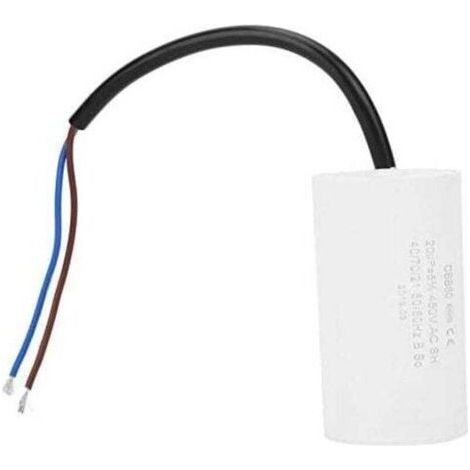 CBB60 Start Capacitor 450V 25uF, XU, Microfarad Motor Capacitor with Lead Wire - (1/4)