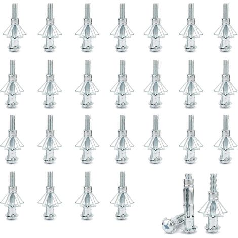 30 x Hollow Concrete Metal Wall Anchors for Plaster Plates, Plaster Plates, Concrete Fixing (1/5)