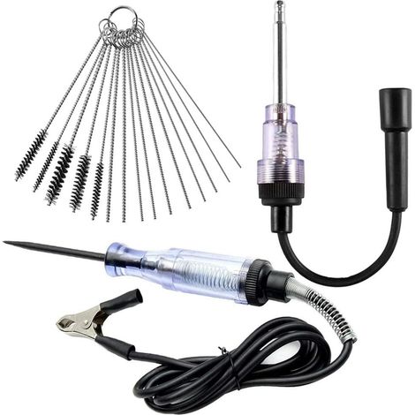 6-12V en Ligne testeur d'allumage de Moteur de Bougie d'allumage pour Voiture Automobile, avec kit de Nettoyage de carburateur de carburateur et témoin de Tension électrique de Courant (1/5)
