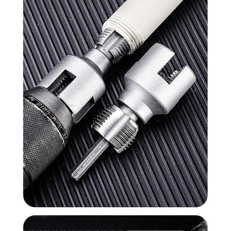 Outil de filetage pour tuyaux, outil tout-en-un pour le filetage intérieur et extérieur, perceuse électrique, kit de filetage pour tuyaux PVC (1/5)