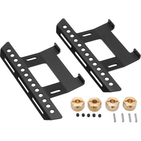 Pédalier en métal avec adaptateur pour camion radiocommandé Axial SCX10II 90046 90047 90075 - Accessoires noirs (1/5)