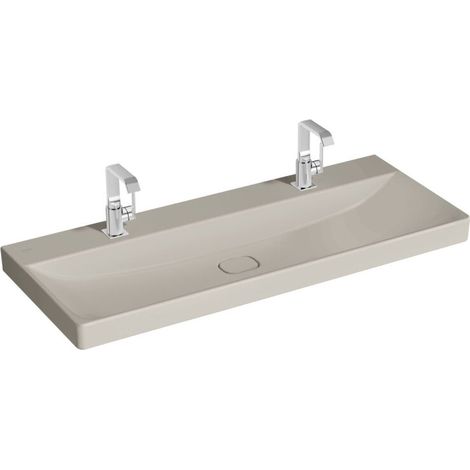 VITRA 7530B020-0041 Double lavabo New Metropole 1200 x 470 mm