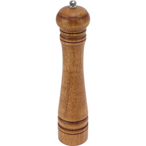 Moulin à Poivre en Bois avec Réglage de Mouture Professionnel, Mécanisme Céramique pour Sel et Poivre, Usage Domestique, 26,9x5,5 cm (1/5)
