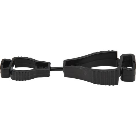 AT-1 Arbeitshandschuhhalter mit Anti-Verlust-Clip, praktischer Halter für Sicherheitshandschuhe, schwarzer Befestigungsclip. (1/5)