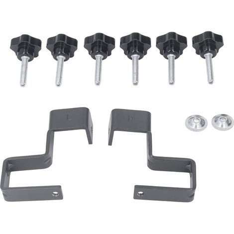 Clips de fixation pour tiroirs - Pinces de fixation universelles en acier pour façades de tiroirs, destinées au travail du bois (1/5)