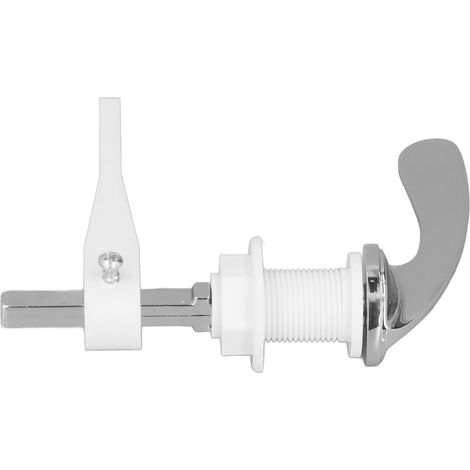 Poignée de réservoir de toilette en alliage de zinc et plastique, procédé de galvanoplastie, remplacement universel pour salle de bain (1/5)