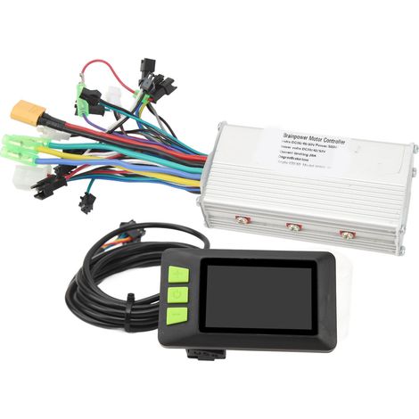 Ersatzteilset für bürstenlose 36V/48V/60V/500W/28A/930Hz-Controller mit Sinuswellenanzeige und 3 Betriebsmodi (1/5)