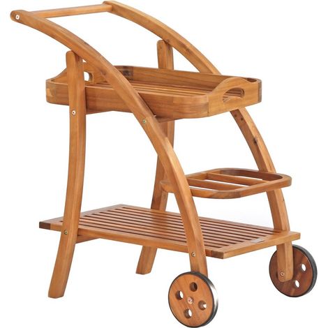Carrello da giardino in legno portavivande con vassoio Tristan (1/5)