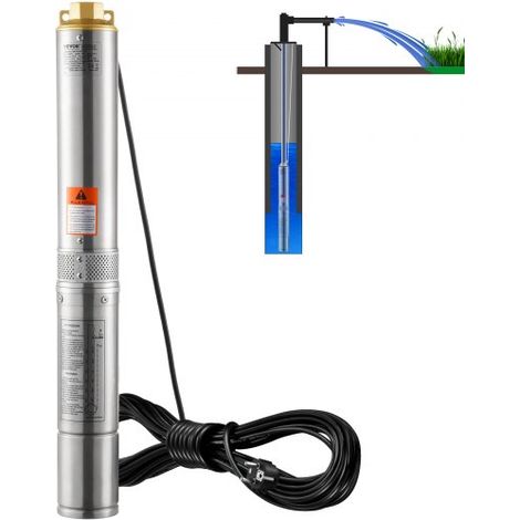 Pompe Immergée pour Puits Profond - 370 W Pompe à Eau en Acier (1/5)