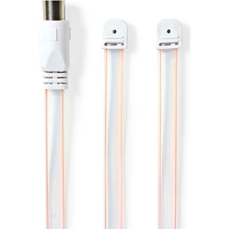 Cavo coassiale  iec coassiale maschio  iec coassiale maschio  nichelato  50 ohm  non protetto  190 m  piatto  pvc  bianco  busta 88301963 88301963 88301963 88301963