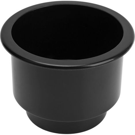 Porte-gobelet à Surface Lisse, Trou de Vidange Professionnel à Large Usage, Facile à Nettoyer, Porte-Boissons encastré pour Bateau de Camping-Car (Black).