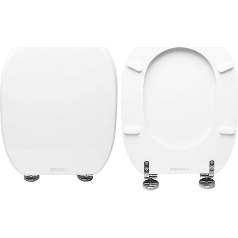 Copriwater Fiorile Ideal Standard legno rivestito in resina poliestere bianco (1/4)