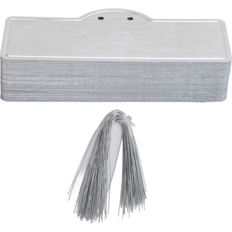 Étiquettes en aluminium pour plantes, étanches, pour le jardinage et l'horticulture, destinées aux paysagistes et aux fleuristes. (1/5)