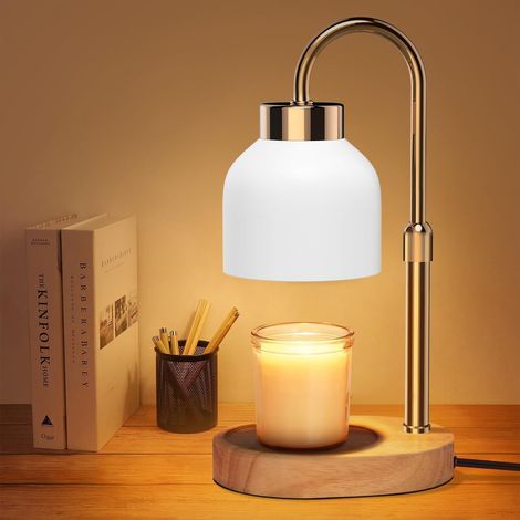 Lampe chauffe-bougie avec minuterie, variateur, hauteur réglable et 2 ampoules (1/5)