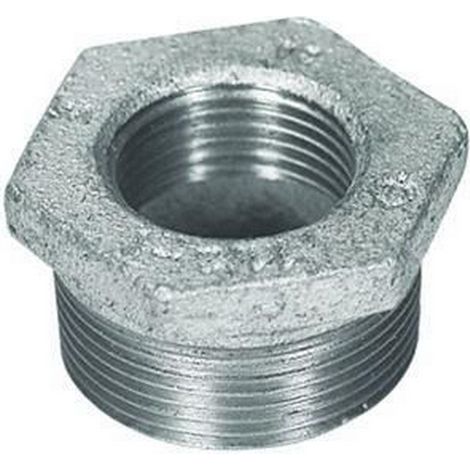 Atusa Temperguss Reduziernippel Nr. 241 verzinkt, 2 x 1 1/2