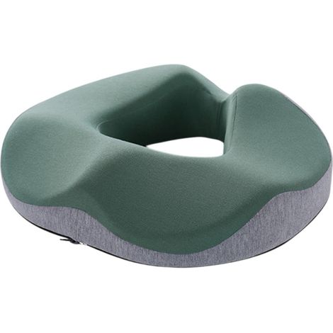 Cuscino per sedia a forma di ciambella - Cuscino ergonomico per seduta - Adatto per lunghi periodi di seduta - Cuscino per sedia da ufficio traspirante e antiscivolo - Design perforato (1/5)