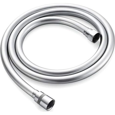 Flexible anti-twist shower hose 2.0 m, rubber, white (1/5)