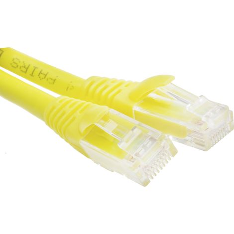 Câble cat 6 Avec connecteur / , F/UTP, gaine LSZH Jaune, 1m ( Prix pour 1 )