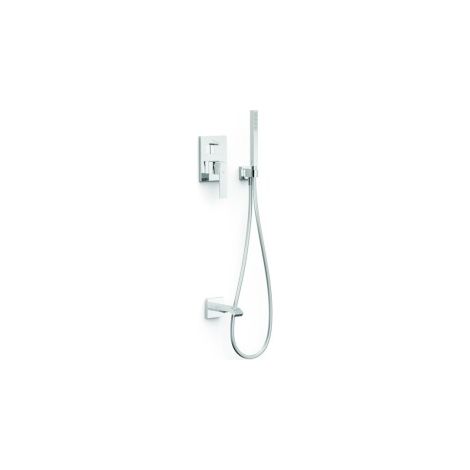 Kit mitigeur encastré 2 voies Rapid‑box pour baignoire et douche Slim Chrome - TRES 20238007