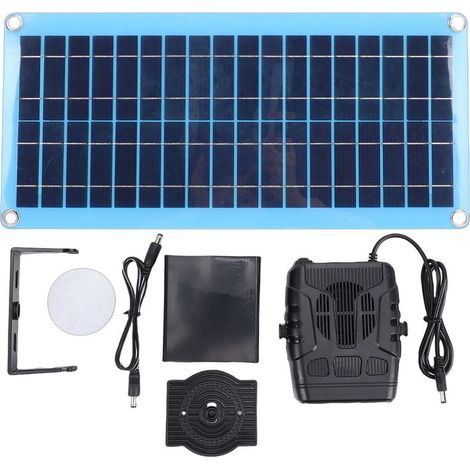 Chauffage solaire portable 30W alimenté voiture protection surchauffe séchage et animaux (1/5)