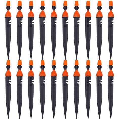 Réglable d'irrigation Goutte à Goutte buse d'irrigation des Plantes de Jardin 360 degrés goutteur atomiseur équipement de Refroidissement/d'irrigation(20 Pack) (1/5)