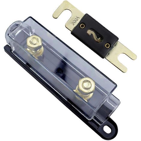 Porte-fusibles pour voiture, porte-fusibles à boulonner pour système audio automobile, porte-fusibles avec fusible 200 A, boîte à fusibles (1/5)