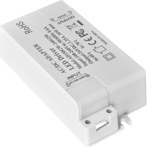 24-V-DC-LED-Netzteil, 1,25 A, 30 W, Konstantspannungswandler, 100–240-V-AC-LED-Transformator, Modell Q系-30W/AD150GW-240125 (1/5)