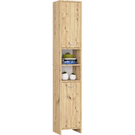 Colonna da bagno AKORD BETI Quercia Artisan 2 ante 32x28x180 cm (1/4)