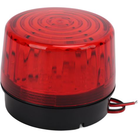 Lampe de signalisation industrielle résistante aux hautes températures, LED rouge ronde, 12 V