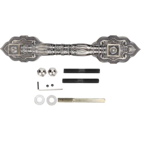 Poignée de porte extérieure coulissante en alliage de zinc de style rétro antique pour meubles et portes vitrées (1/5)