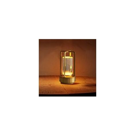 Lampe de Chevet Rechargeable avec Télécommande RGB Style Japonais Tactile 2600 mAh Dorée Éclairage d'Ambiance pour Chambre (1/5)