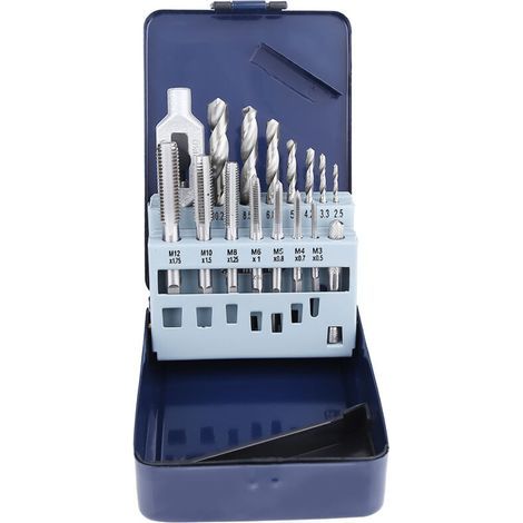 15-teiliges Oy Stahlbohrer-Set mit Aufbewahrungskoffer für Metallbearbeitungswerkzeuge, Präzisions-Rotationsbohrer für hochfesten Stahl (1/5)