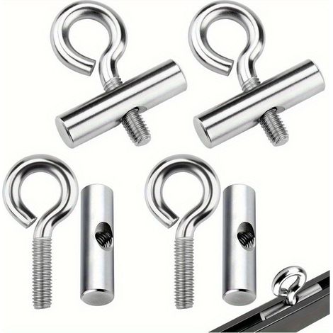 Ensemble de 4 bouchons et crochets pour tuyaux de camping-car, bouchons de 8 mm, accessoires pour tentes de camping-x (1/5)