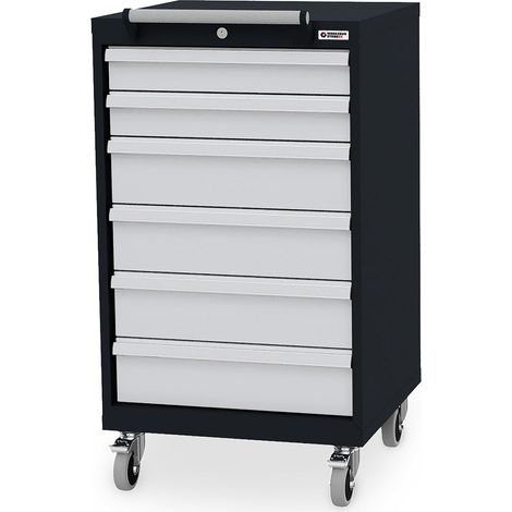 WS24 Mobiler Schubladenschrank B x T x H 600 x 575 x 1070 mm - WS24-100198
