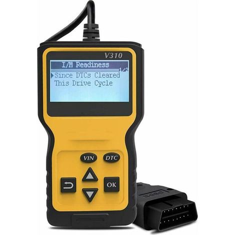 OBD2 car scanner, vehicle diagnostic tool, OBDII reader (French version): Read and clear engine fault codes to easily identify engine problems (1/5)
