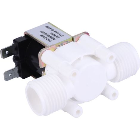 G1/2-Magnetventil aus Kunststoff, normalerweise geschlossen, für Wasser, AC 220–240 V