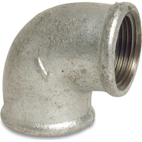 Coude Fileté en Fonte Malléable 90° 1 1/2" (1/2)