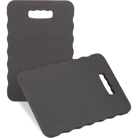Kniekissen-Set (2er-Pack), für Garten, Garage oder Yoga, Kniematte aus Schaumstoff, Maße (B x T): 39 x 17 cm, in Schwarz (1/5)