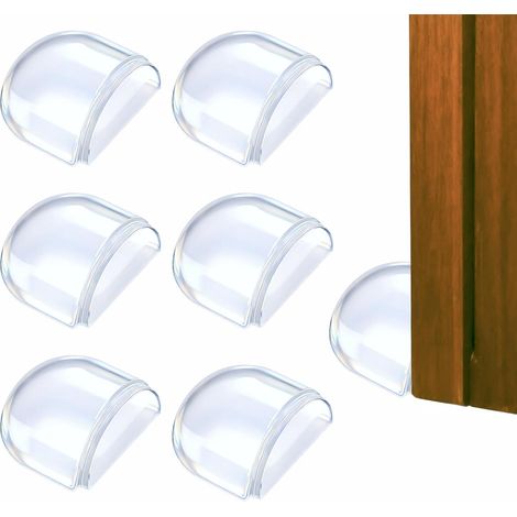 Transparente Türstopper und -puffer, 7er-Set, selbstklebende Türstopper mit TPE-Pads, Türstopper, Schutz für Wände, Türen, Massivholzböden, Sperrholzböden