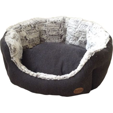 Nobby Komfort Bett Cacho oval dunkelgrau Hundebetten (1/2)